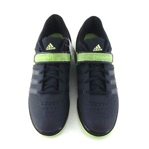 Adidas black and green lifters